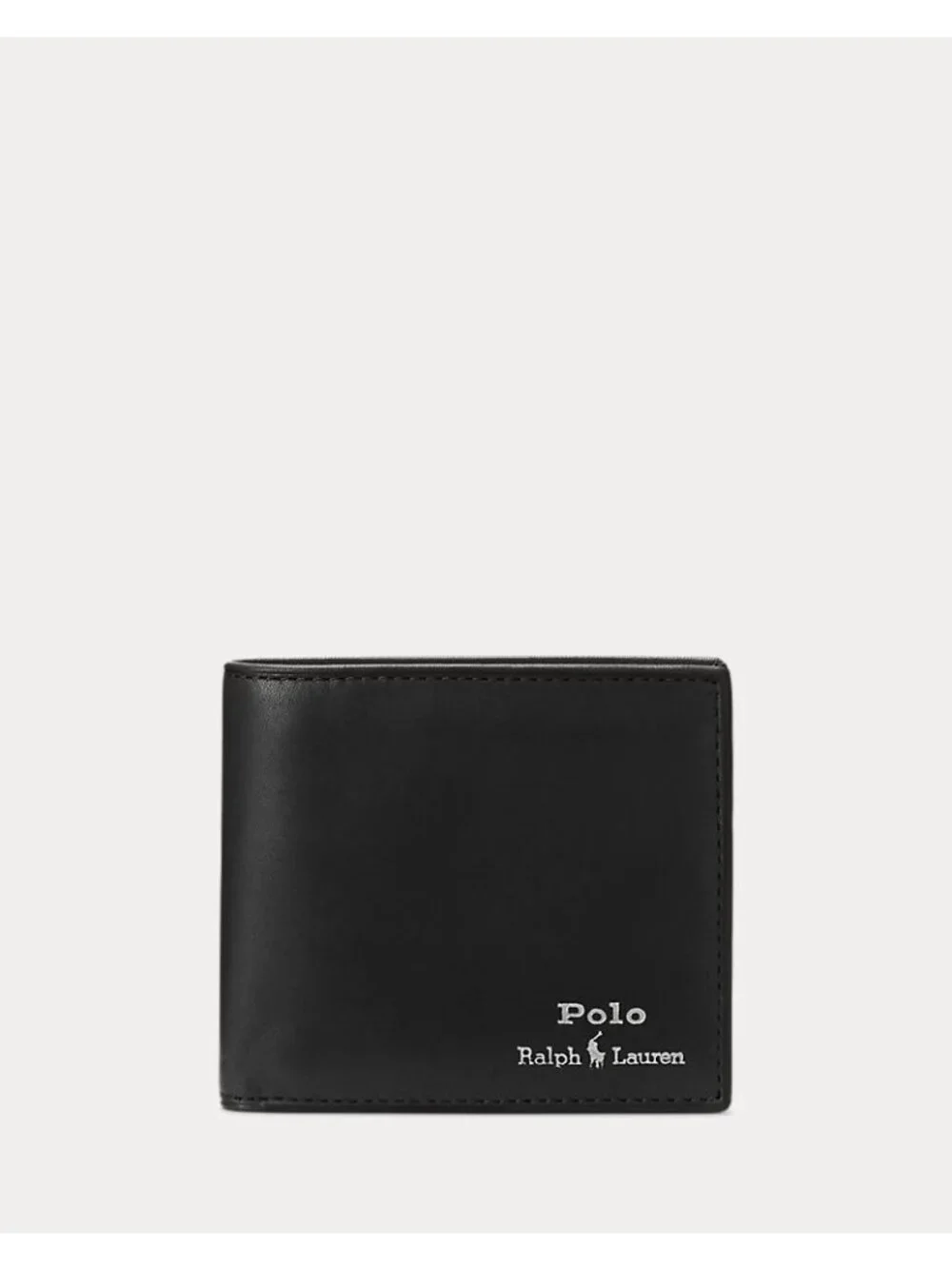 NWT Polo Ralph Lauren Leather Billfold Wallet Black Size OS